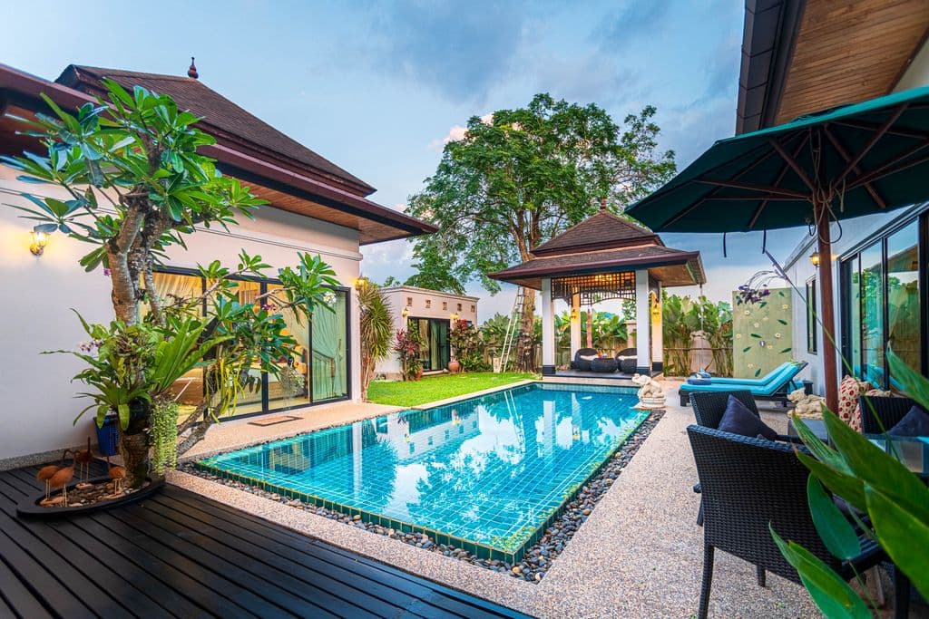 Balinese-Style StandaloneVilla – 3 Bedroom Pool Villa for Rent in Bangjo, Phuket